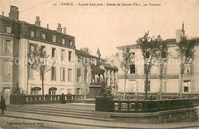 Nancy 54 Square Lafayette Statue de Jeanne d’Arc par Fremiet