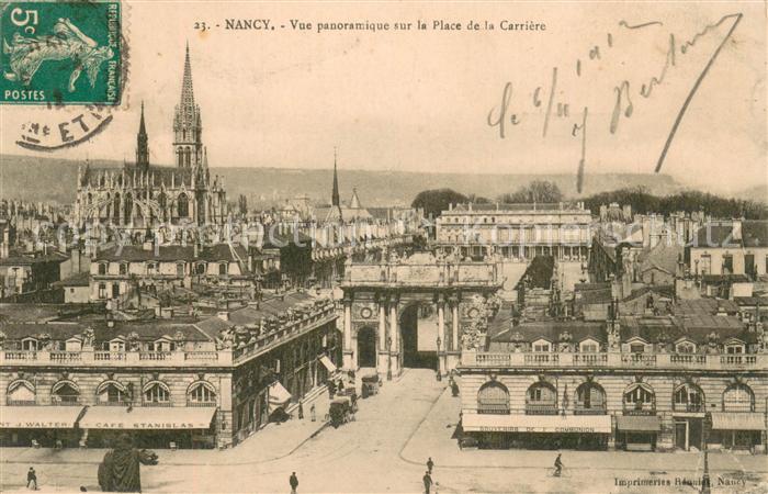 Nancy 54 Vue panoramique sur la Place de la Carriere