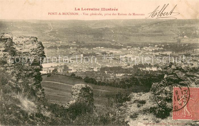 Pont-a-Mousson 54 Vue generale prise des Ruines de Mousson