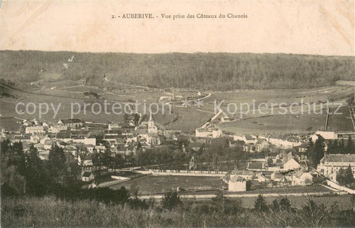 Auberive 51 Marne Vue prise des Coteaux du Chanois