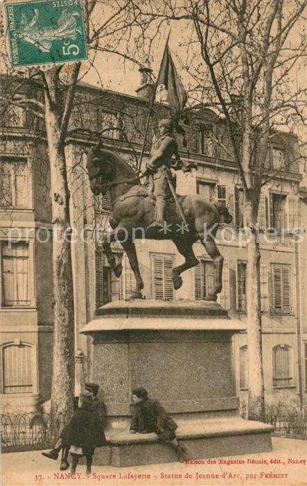 Nancy 54 Square Lafayette Statue de Jeanne d’Arc par Fremiet