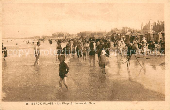Berck-Plage 62 La Plage a l’heure du Bain