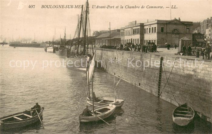Boulogne-sur-Mer 62 Avant Port et la Chambre de Commerce