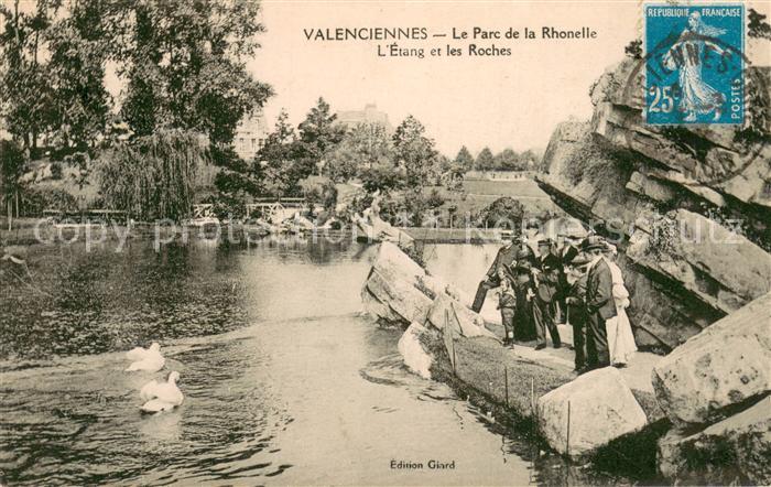 Valenciennes 59 Le Parc de la Rhonelle L’Etang et les Roches