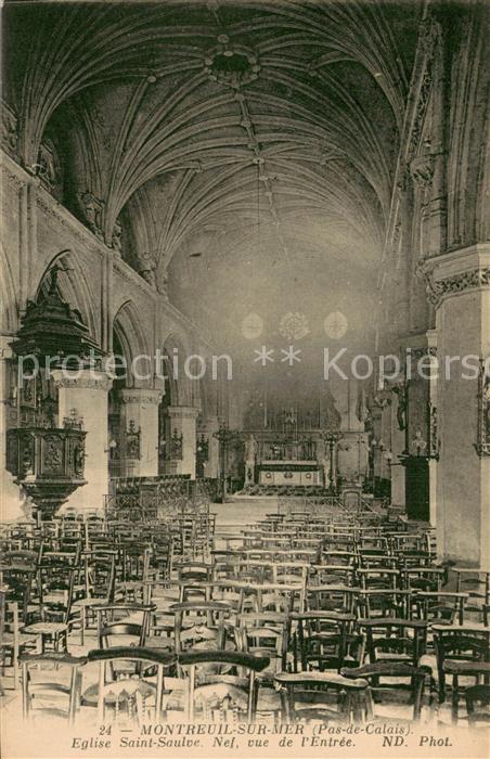 Montreuil sur Mer Eglise Saint Saulve Interieur