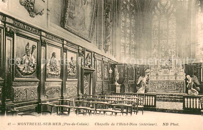 Montreuil sur Mer Chapelle de l’Hotel Dieur interieur