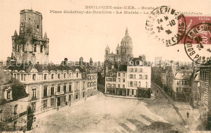 Boulogne-sur-Mer 62 Place Godefroy de Bouillon La Mairie Le Beffroi La Cathedral