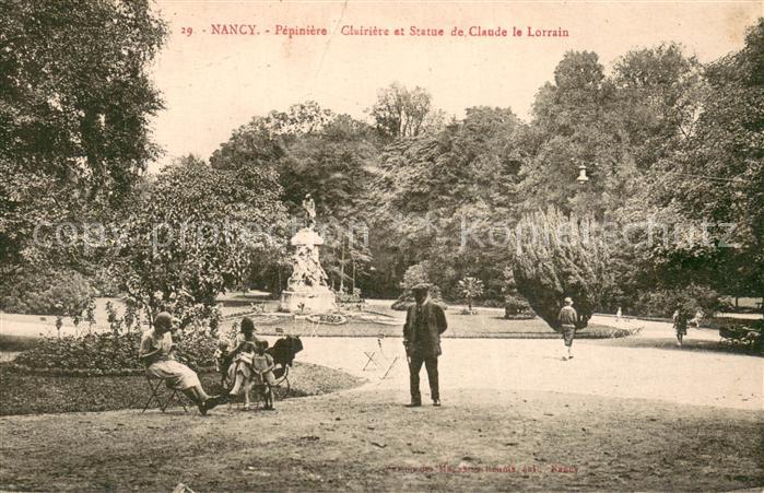 Nancy 54 Pepiniere Clairiere et Statue de Claude le Lorrain