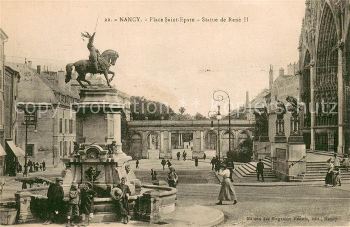 Nancy 54 Place Saint Epvre Statue de Rene II