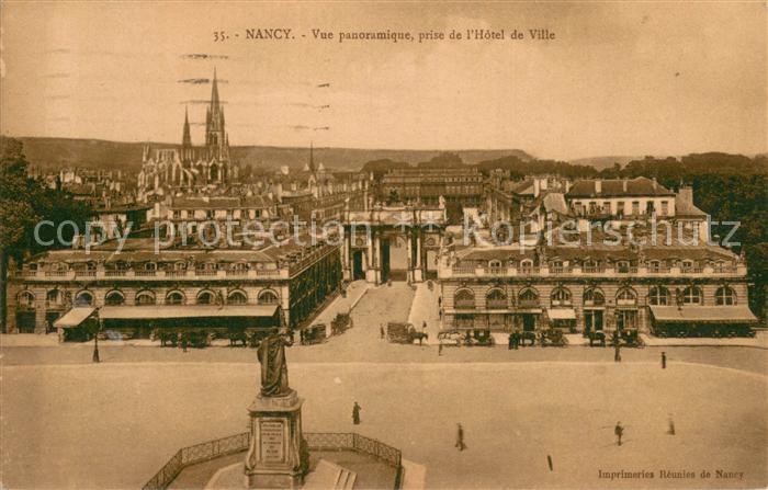 Nancy 54 Vue panoramique prise de l’Hotel de Ville