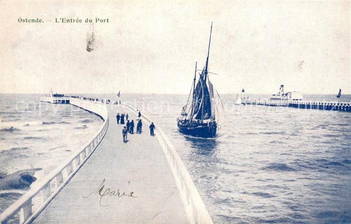 Ostende Oostende Entree du Port