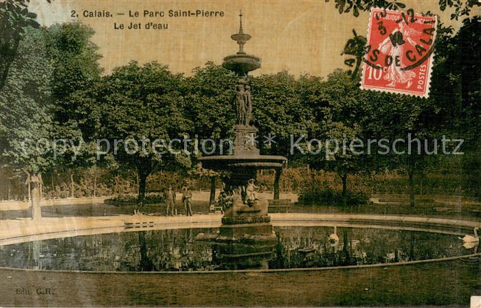 Calais 62 Le Parc Saint Pierre Le Jet d eau