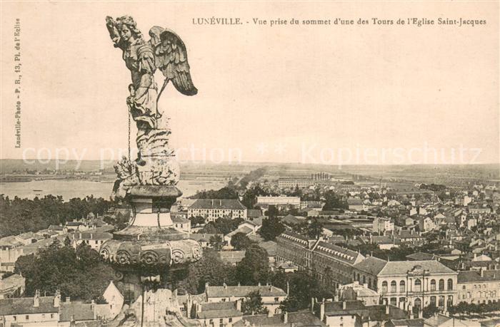 Luneville 54 Vue prise du sommet d’une des Tours de l’Eglise Saint Jacques