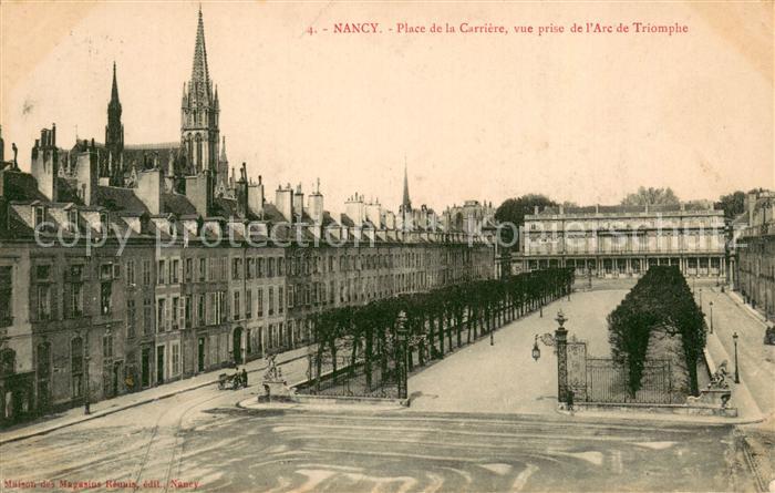Nancy 54 Place de la Carriere vue prise de l’Arc de Triomphe