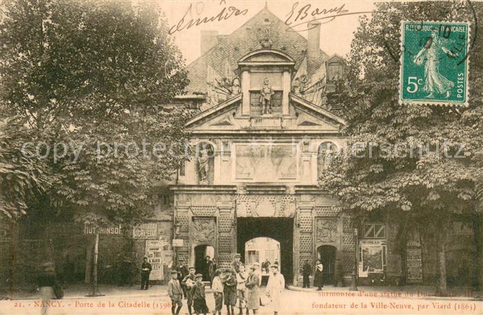 Nancy 54 Porte de la Citadelle fondateur de la Ville Neuve par Viard