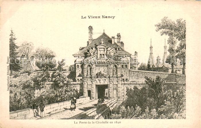 Nancy 54 La Porte de la Citadelle en 1840