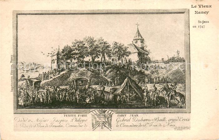 Nancy 54 Petite Foire Saint Jean en 1747
