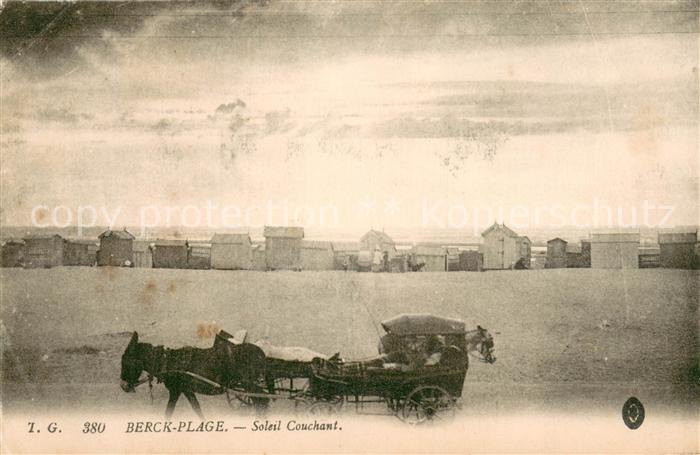 Berck-Plage 62 Soleil Couchant