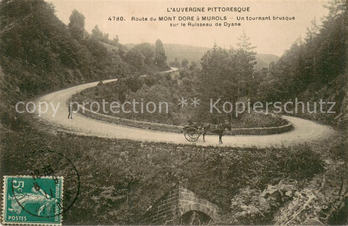 Le Mont-Dore 63 Un tournant brusque sur le Ruisseau de Dyane