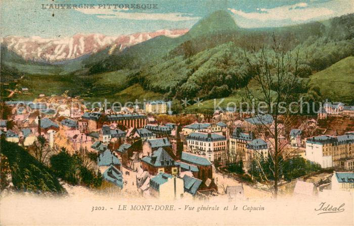 Le Mont-Dore 63 Vue generale et le Capucin