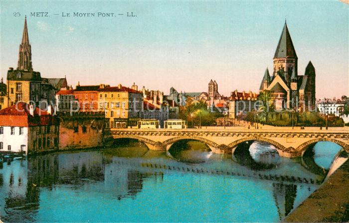 Metz  57 Moselle Le Moyen Pont