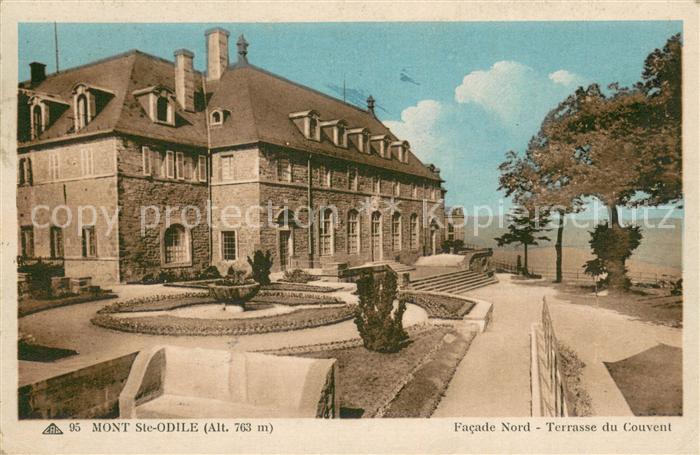 Mont-Ste-Odile Mont-Sainte-Odile Facade Nord Terrasse du Couvent
