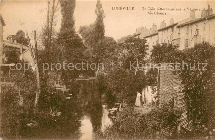 Luneville 54 Un Coin pittoresquesur la Vezouse Rue Chanzy