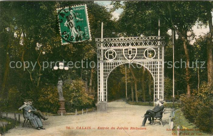 Calais 62 Entree du Jardin Richelieu