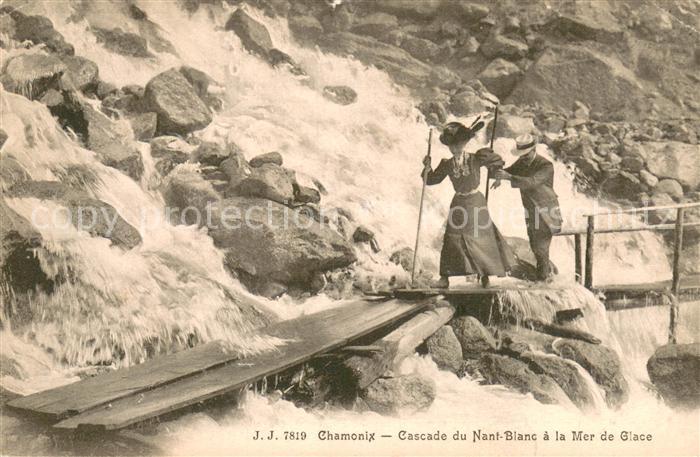 Chamonix Cascade du Nant Blanc a la Mer de Glace