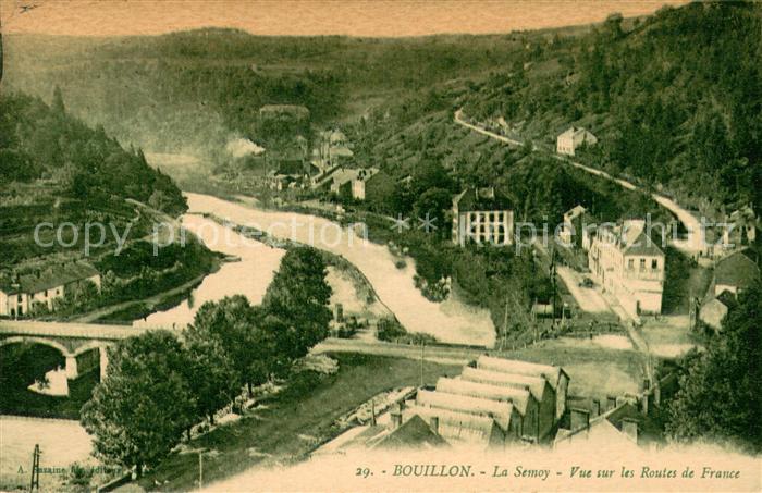 Bouillon sur Semois Vue sur les Routes de France La Semoy