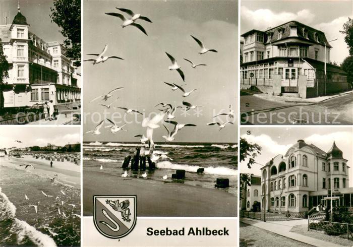 Ahlbeck Ostseebad FDGB Erholungsheime Bernhard Goering Strandschloss und Max Kre