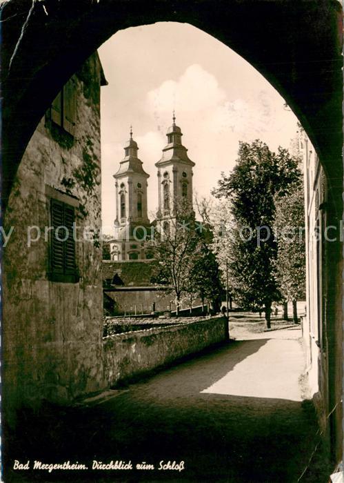 Bad Mergentheim Durchblick zum Schloss