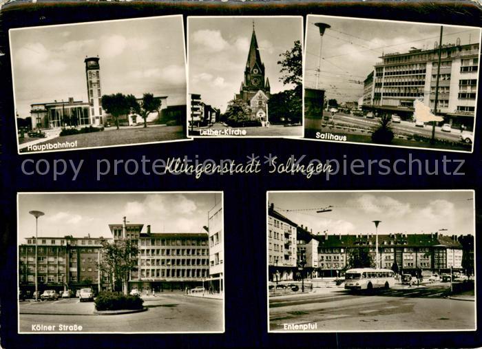 Solingen Hauptbahnhof Luther Kirche Salihaus Koelner Strasse Entenpful