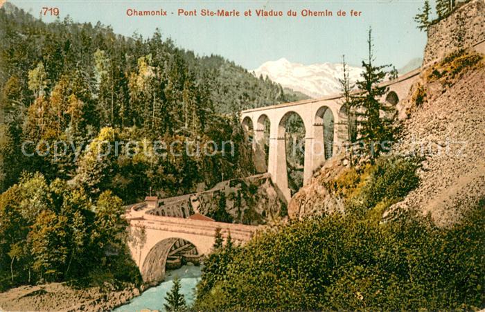 Chamonix Pont Ste-Marle et Viaduo du Chemin de fer