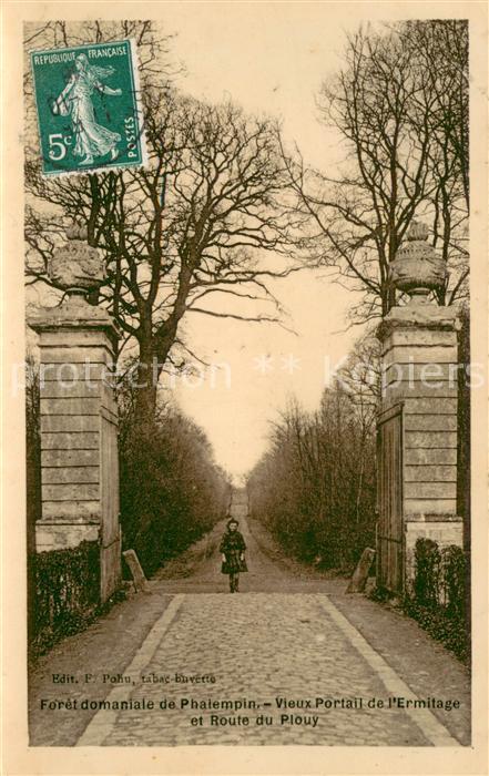 Douai 59 Foret domaniale de Phalempin Vieux Portail de l Ermitage et Route du Pl