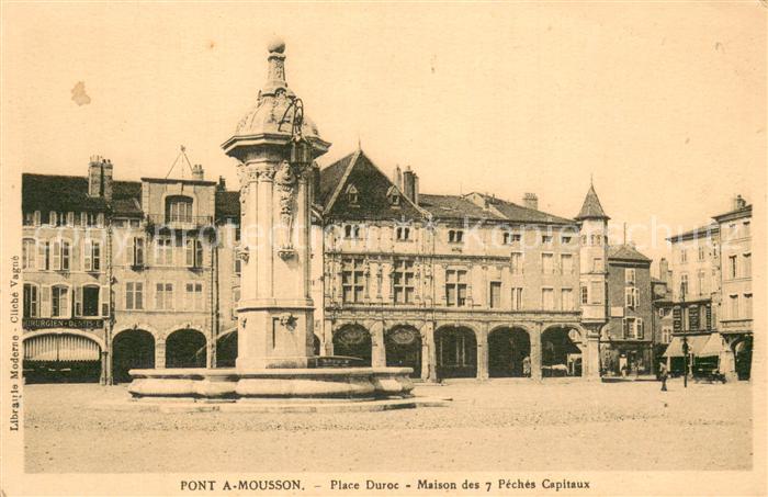Pont-a-Mousson 54 Place-Duroc Maison des 7 Peches Capitaux