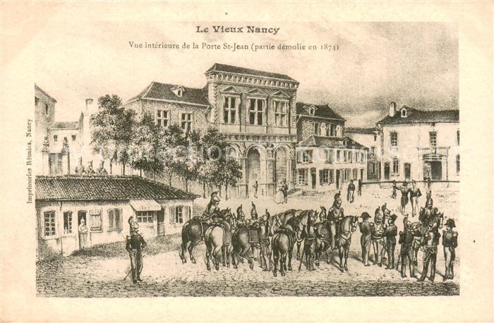 Nancy 54 Vue interieure de la Porte St-Jean 1874
