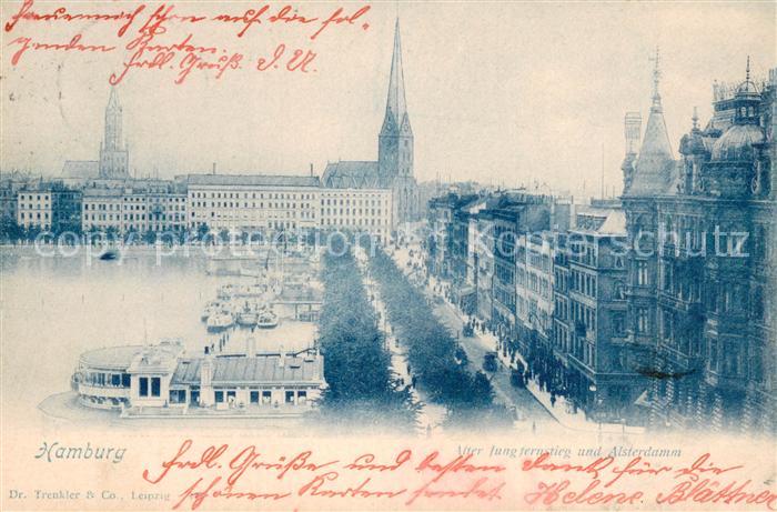 HAMBURG  CITY Alter Jungfernstieg u. Alsterdamm