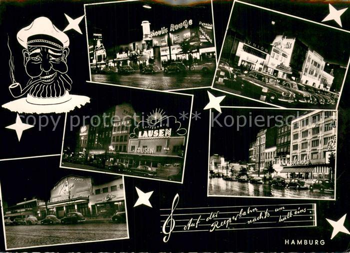 HAMBURG  CITY Teilansichten Reeperbahn bei Nacht