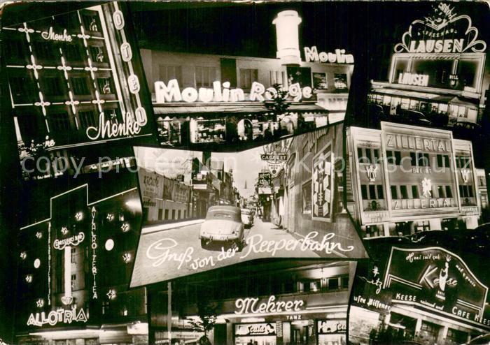 HAMBURG  CITY Reeperbahn bei Nacht