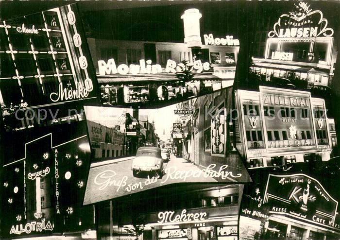 HAMBURG  CITY Reeperbahn bei Nacht