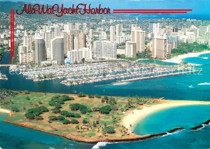 Waikiki Fliegeraufnahme Ala War Yacht Harbour Hotels