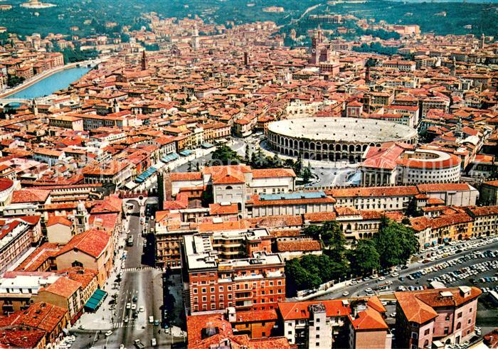 Verona Veneto Fliegeraufnahme Panorama