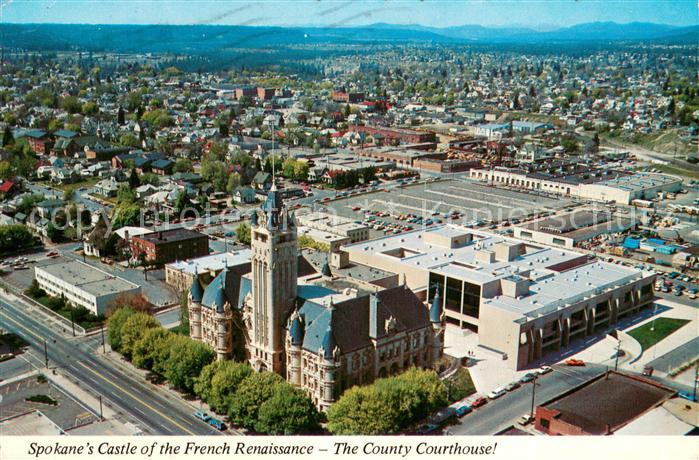 Spokane Washington Fliegeraufnahme Spokanes Castle of the French Renaissance Cou