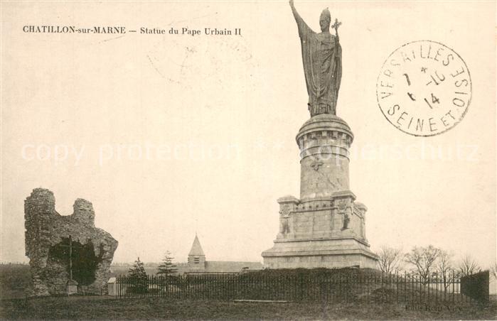 Chatillon-sur-Marne Statue du Pape Urbain II
