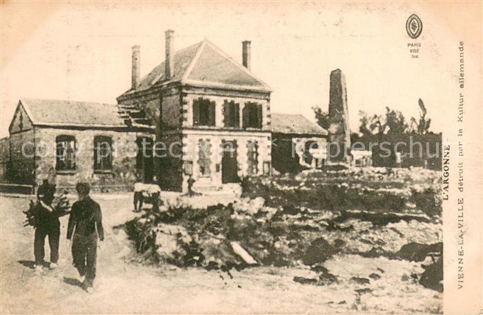 Vienne-la-Ville detruit par la Kultur allemande