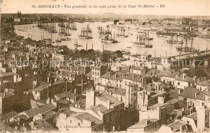 Bordeaux 33 Vue generale de la rade prise de la Tour St Michel