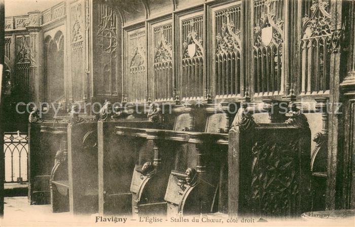Flavigny Cher Eglise Stalles du Choeur cote droit