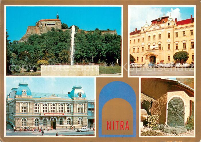 Nitra Slovakia Hrad Nitrianska galeria Budova MsNV Nadvorie Slovenskeho polnohos
