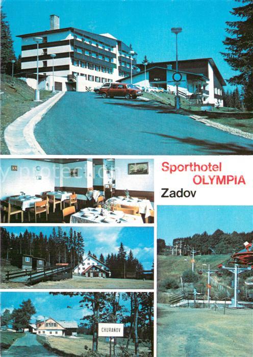 Zadov Stachy Sporthotel Olympia Jidelna Bezecky areal Osada Churanov Lanovka poh